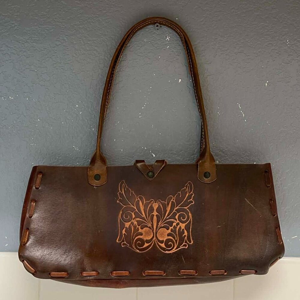 vintage satchel handbag